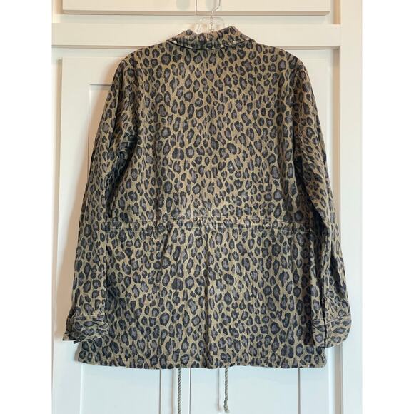 MYSTREE Washed Animal Print Jacket from Buckle Med 100% Cotton - Picture 12 of 12